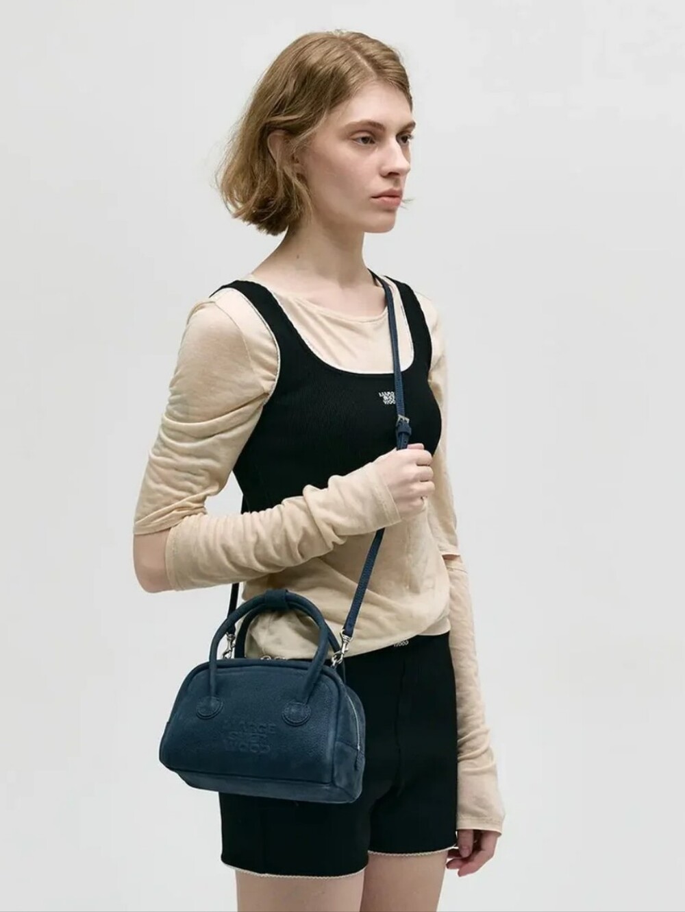 MARGESHERWOOD Soft Tote Mini Indigo Nubuck